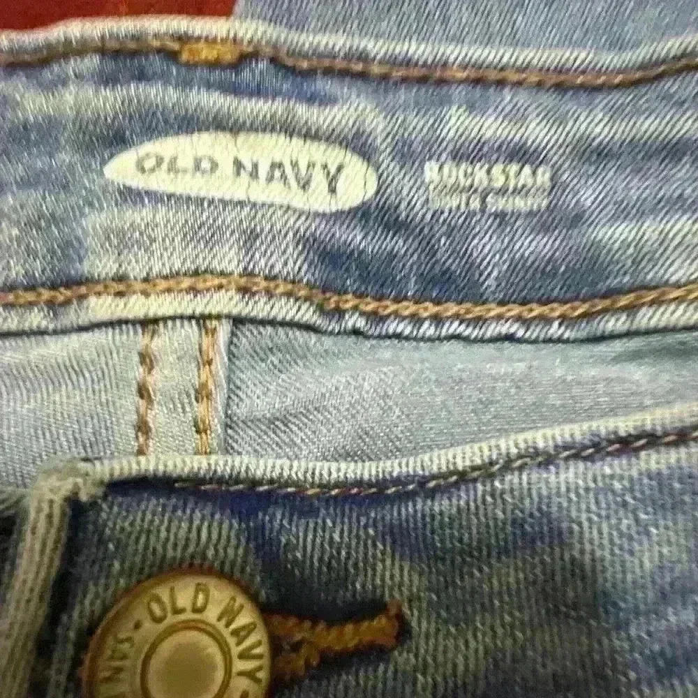 Old Navy Rockstar Super Skinny Jeans Blue Size 12 - Picture 9 of 10